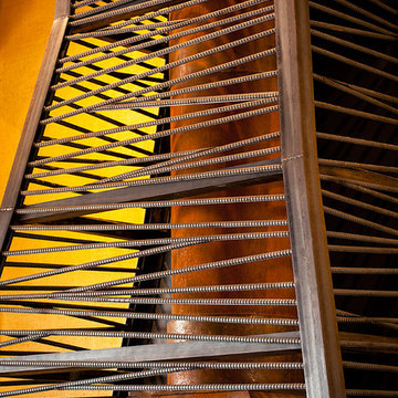 Rebar fireplace detail