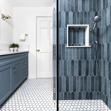 Misty Blue Rain Master Bathroom