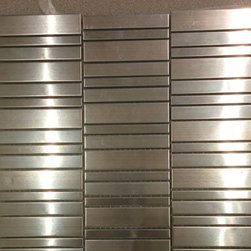 New Stainless Steel Mosaics - Random Stacked - Tile