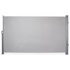 9.8'x5.2' Retractable Folding Side Screen Awning, Gray