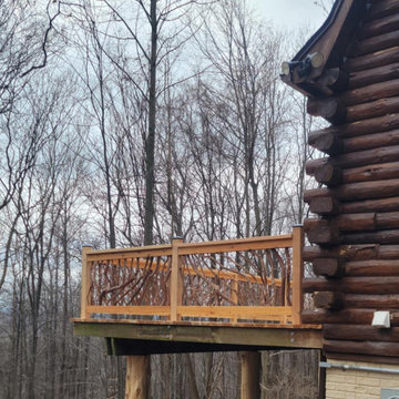 Maryland Rustic Cabin Deck