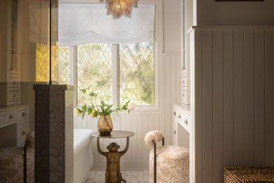 Inspiration for a huge french country bathroom remodel in Kansas City