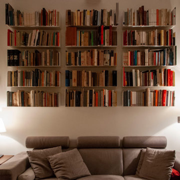 ZONA GIORNO_ il soggiorno_dettaglio libreria