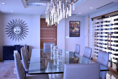 Trendy wine cellar photo in Miami
