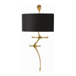 Gilbert Wall Sconce - Gold Leaf - Clayton Gray Home - Wall Sconces