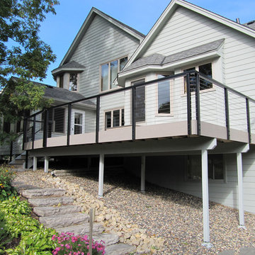Lakeville, MN: Black Aluminum Railing System