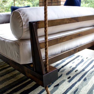 Outdoor Custom Twin or Crib Mattress Bed Porch Swing Daybeds