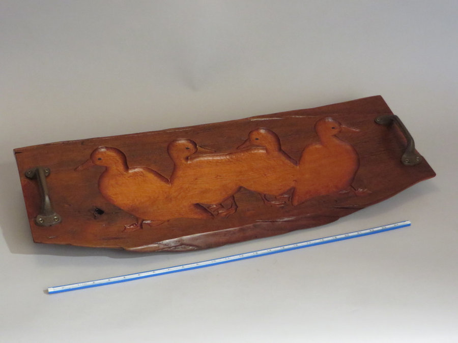 17013 Reclaimed Cherry with Carved Mallards