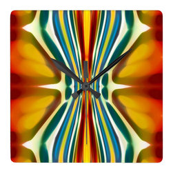 Abstract Art Fury Pattern 6 Wall Clocks - Wall Clocks