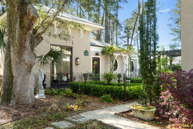 Inspiration for a transitional exterior home remodel in Charleston