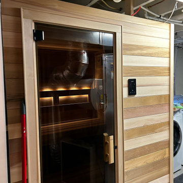 Compact Basement Sauna