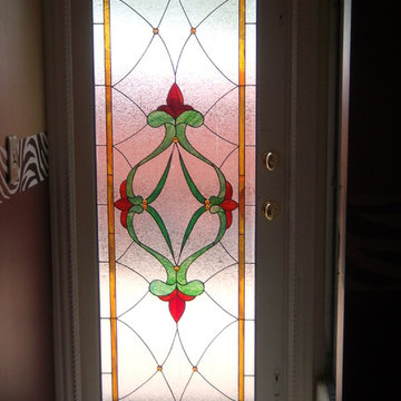 Bathroom door - Stained Glass