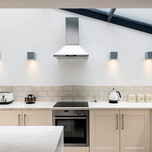 Kitchen no upper cabinets