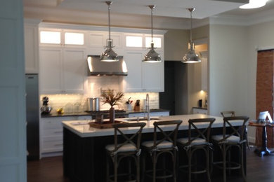 Transitional kitchen photo in Miami
