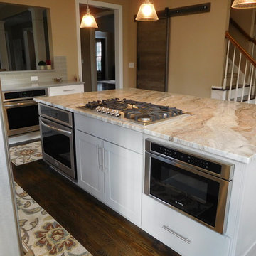 Gray and White Kitchen