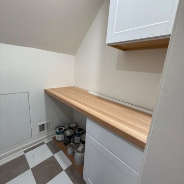 Master Suite Remodel: Closet Converted to Bathroom and Bathroom Converted to Lau