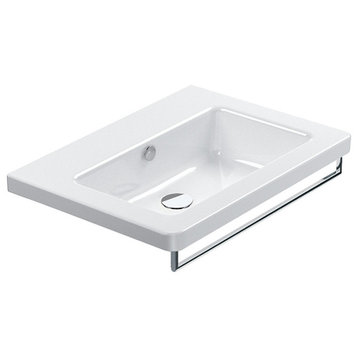 Catalano 167LI00 New-Light 26.38"x18.9" Fireclay Washbasin, White