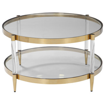 Uttermost Kellen Glass Coffee Table