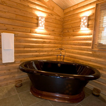 Custom Log Home for Extreme Makeover: Home Edition