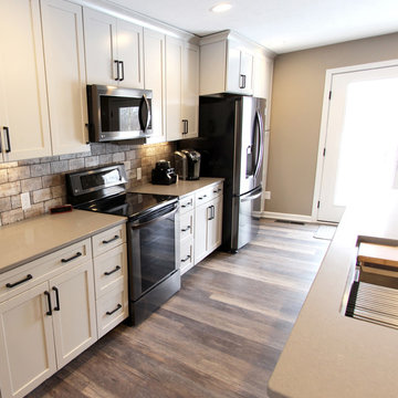 Waypoint Painted Harbor Cabinets and Lenova