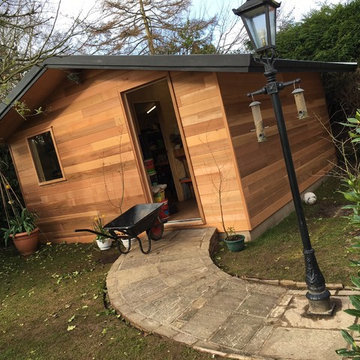 Cedar wood garden shed
