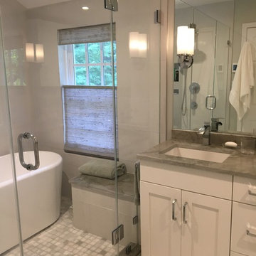 Modern Master Bath with Wet Room