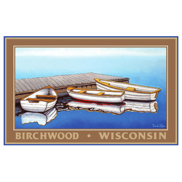 David Linton Birchwood Wisconsin Art Print, 12"x18"