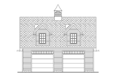 2 Car Garage Cape Style with 3 Dormers