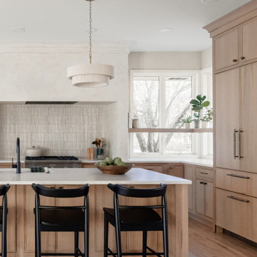 A Nature-Inspired Kitchen & Living Room with Natural Quarter-Sawn White Oak