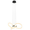 Daisy Integrated LED Dimmable Matte Black Chandelier with Smart Dimmer Included
