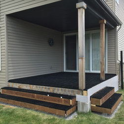 Wood to Stone Deck - Landscaping Stones And Pavers