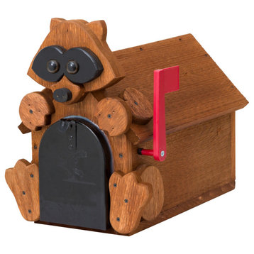 Rustic Mailbox, Raccoon