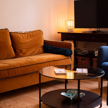 Rénovation complète d'un salon-séjour-cuisine
