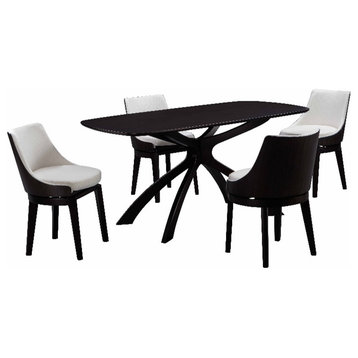 Boraam Orleans 5pc Low Back Chair Dining Set