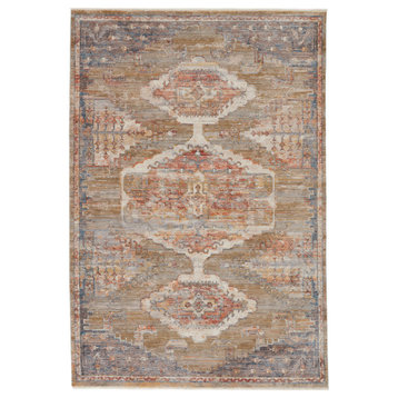 Vibe Haelyn Medallion Multicolor and Olive Area Rug, 3'11"x5'10"