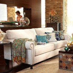 Living Room Dilemma Help Me Start All From Pier 1 1st Couch Alton Ecru Seen At Comfy And Like Nailhead Edging Hint My Fave 2nd Abbie Taupe 3rd Carmen Leather Java