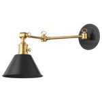 Hudson Valley - Hudson Valley Garden City 1-Light Wall Sconce 8322-AOB, Aged Old Bronze - This 1-LT Wall Sconce from Hudson Valley has a finish of Aged Old Bronze and fits in well with any Modern style decor.