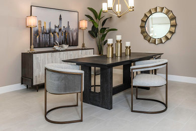 Inspiration for a modern dining room remodel in Orlando