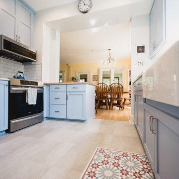 Kitchen Remodel with Adjoining Two Rooms