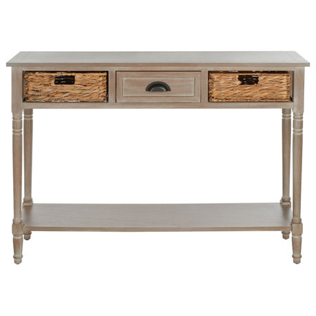Safavieh Christa Console Table With Storage, Vintage White