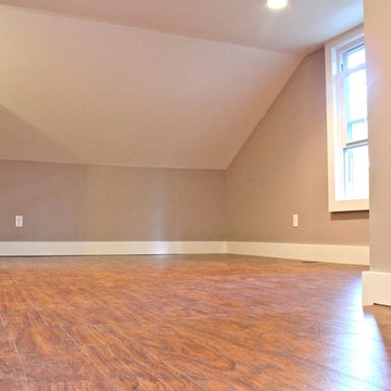 Attic space converted to Loft with custom-build ladder