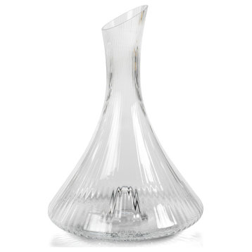 Benin Fluted Flask Glass Decanter