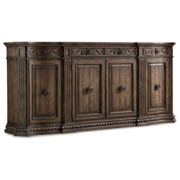 Hooker Furniture 5070-85002 Rhapsody 96"W Hardwood Rustic - Rustic Walnut