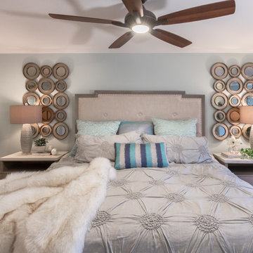 Glamorous Coastal Inspired Master Bedroom