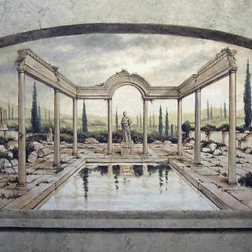 Italian Landscape Mural