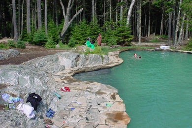 Pool - rustic pool idea in Other