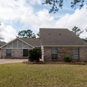 Full Hardie Plank Re-side with Sherwin Williams Emerald Paint