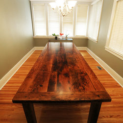 Reclaimed Wood Harvest Tables - Products