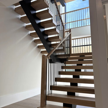 Project #139 | Four Story Modern Floating Staircase