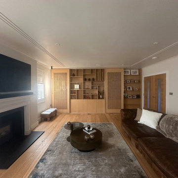 Cuxton House, Bespoke Shelving and Living-Room Design
